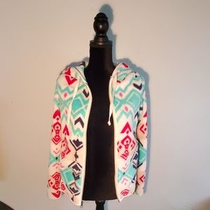 Mossimo aztec fluffy zipup